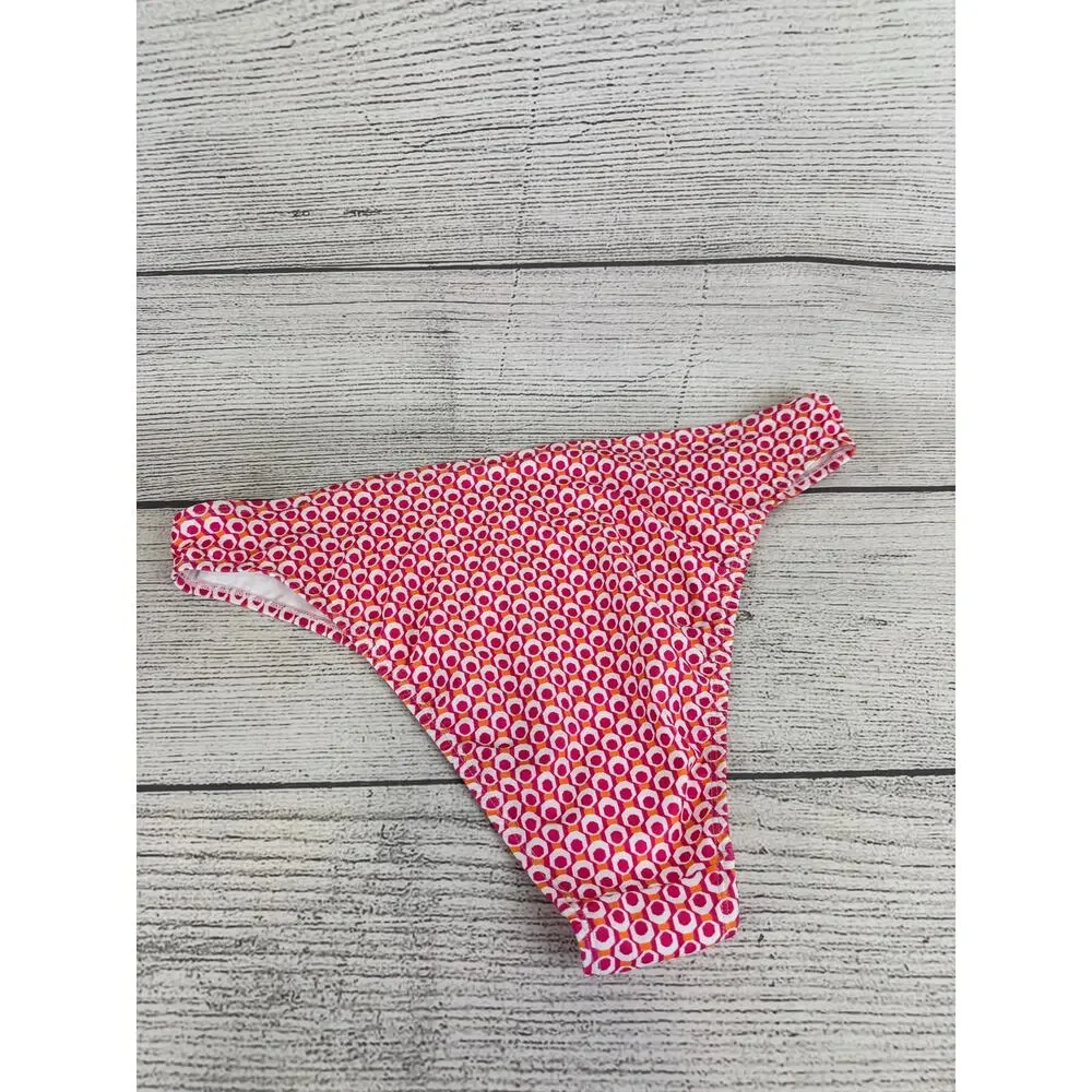 No Boundaries Women's Geo Pink & Orange 2pc Matching Swimsuit Size XL